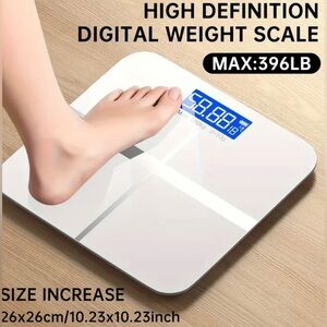 Digital Bathroom Scale 396 Lbs Capacity, High-Precision Body Weight Scale NEW